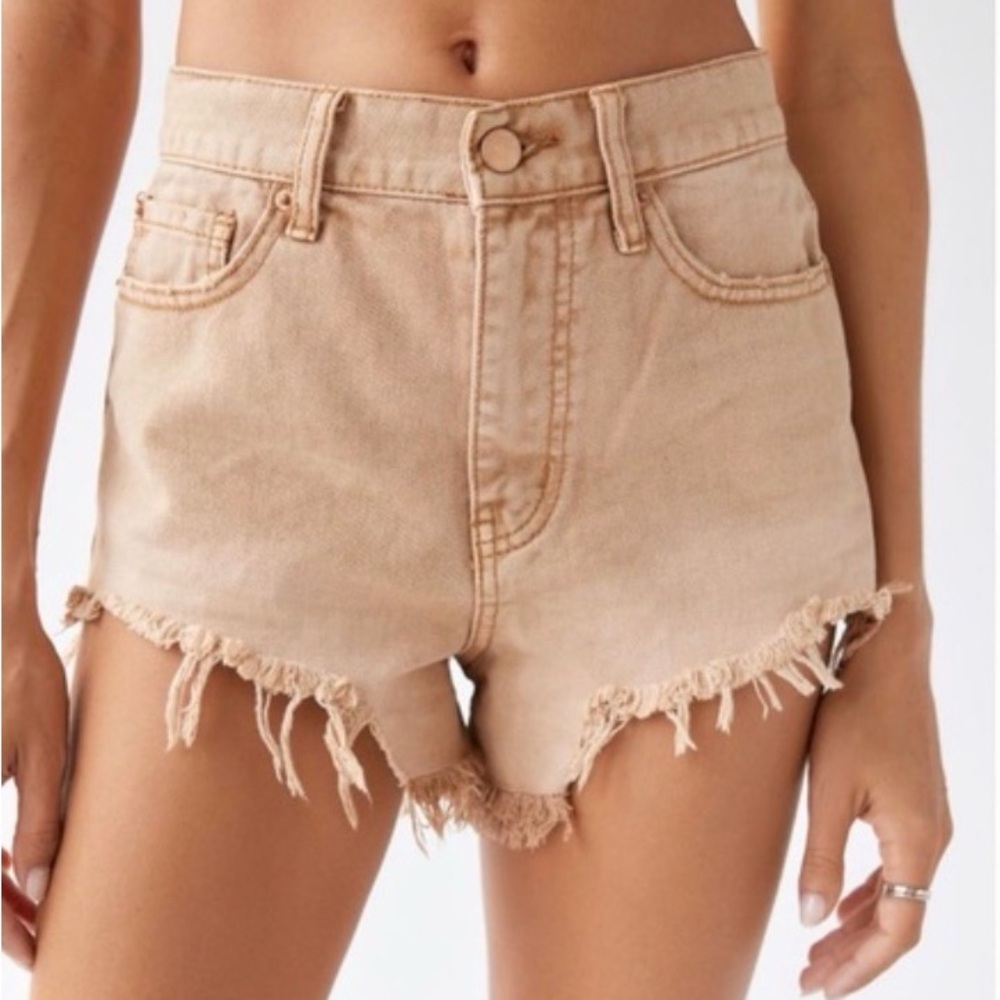 BDG Cheeky Cut-Off high-waisted frayed denim shorts Urban Outfitters Sz 28 NEW